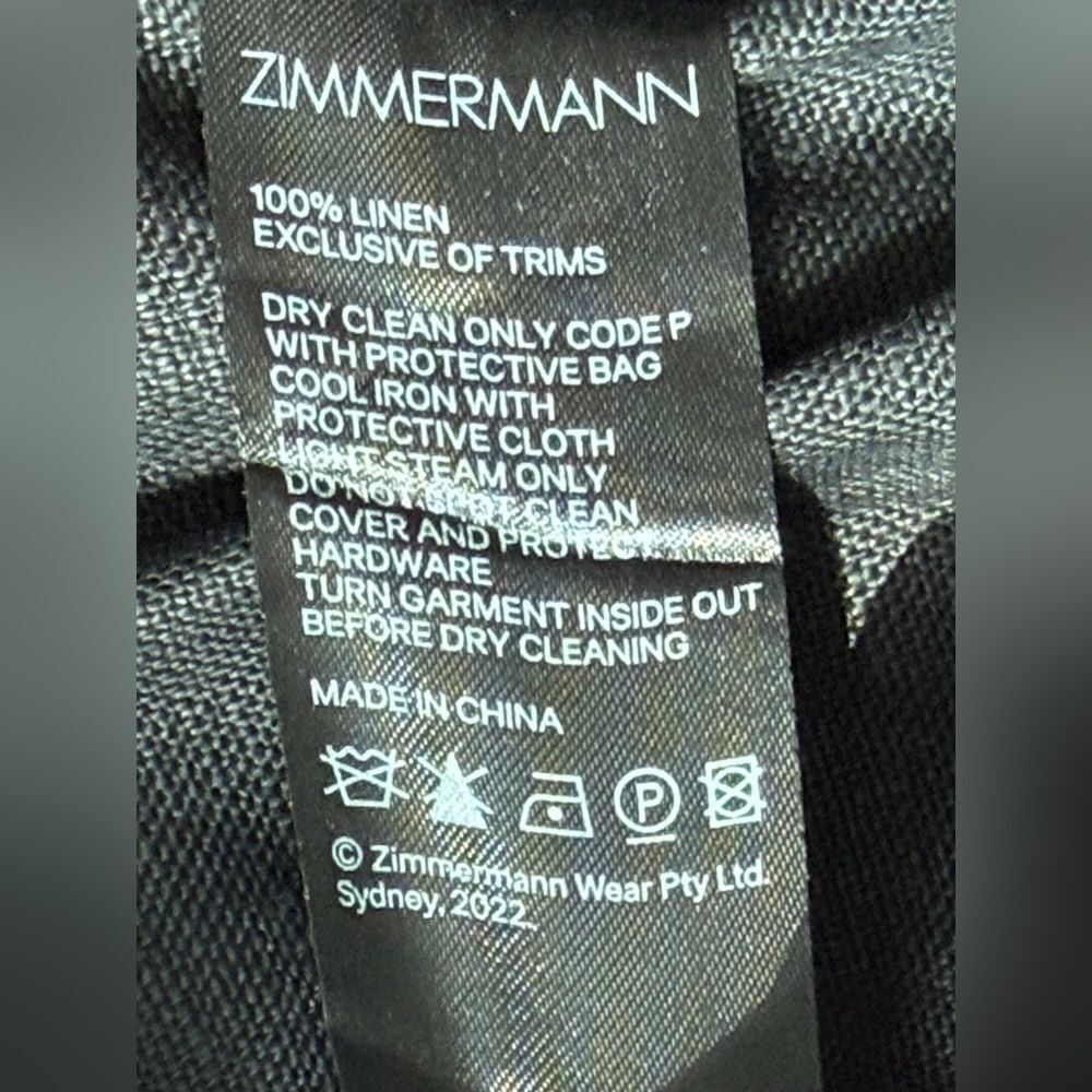 Zimmermann Linen Drawstring Pants S - Picture 8 of 8